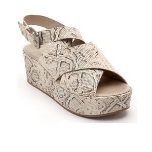 Matisse Runaway Platforms in Snakeskin